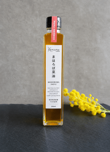 まほろば菜油のボトル